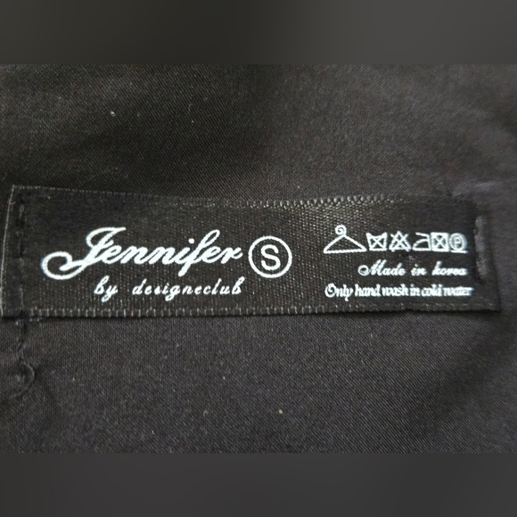 Jennifer By Design Club Blackfiyyed Choker Dress. Size Small - Picture 9 of 13